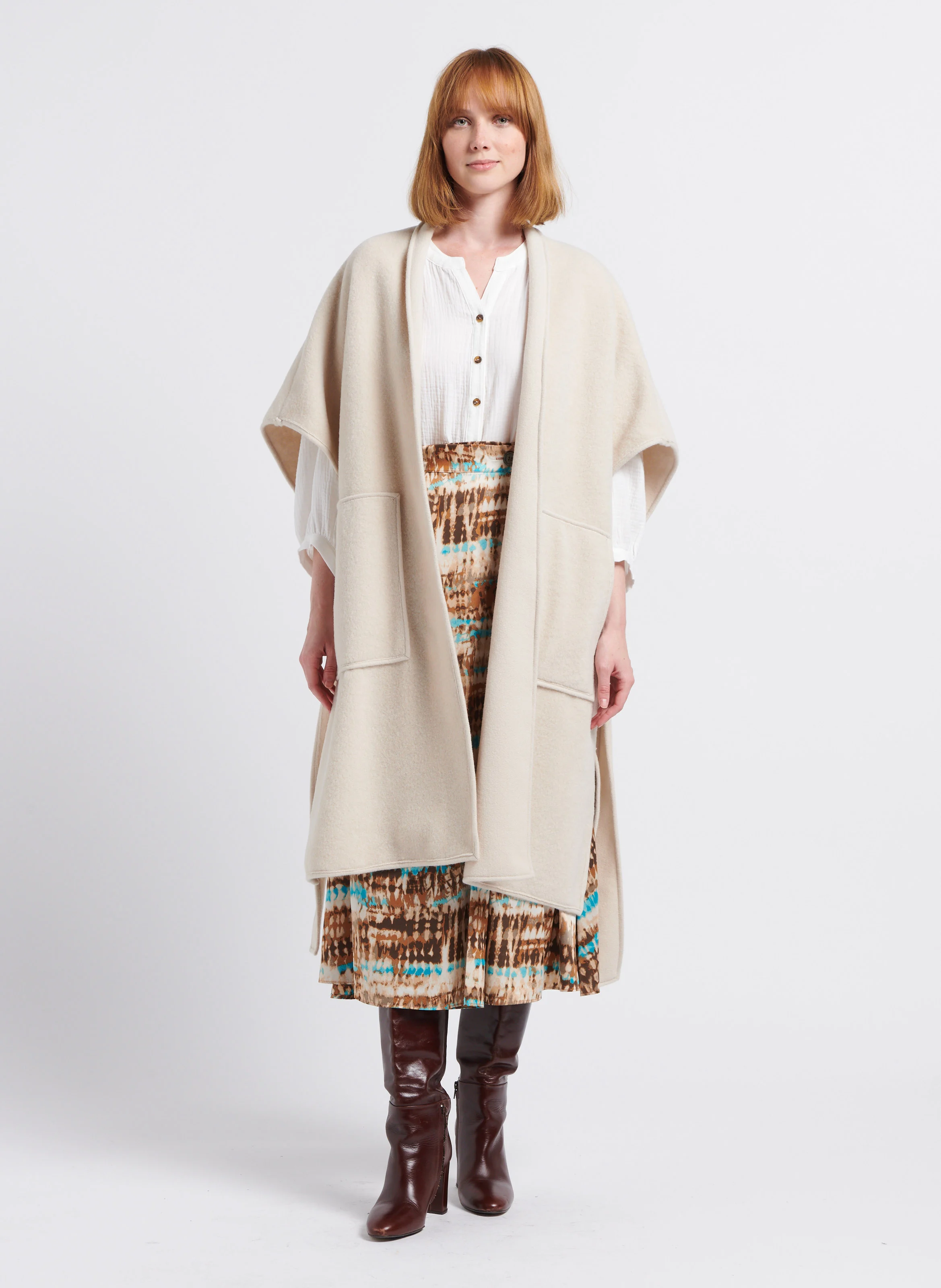 Gilet long | Blanc