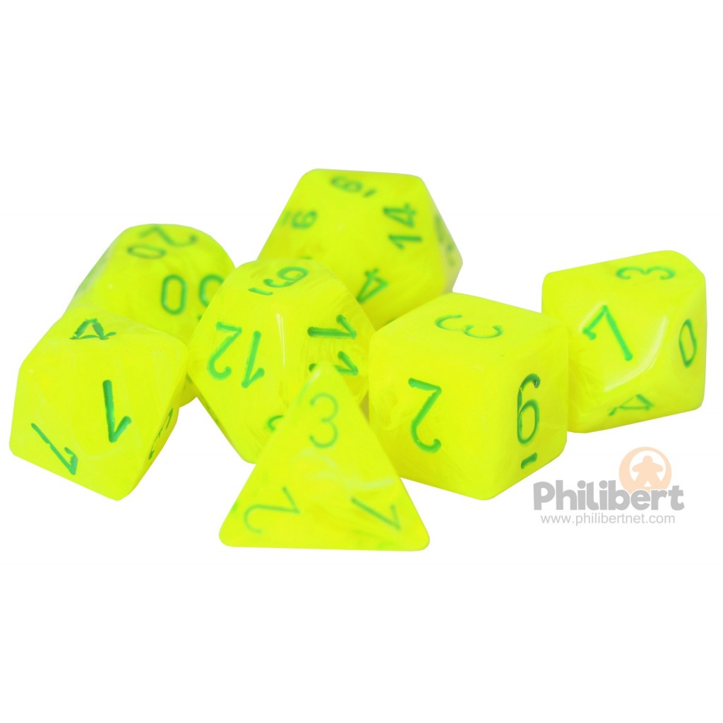 Set de 7 Dés JDR Chessex : Vortex