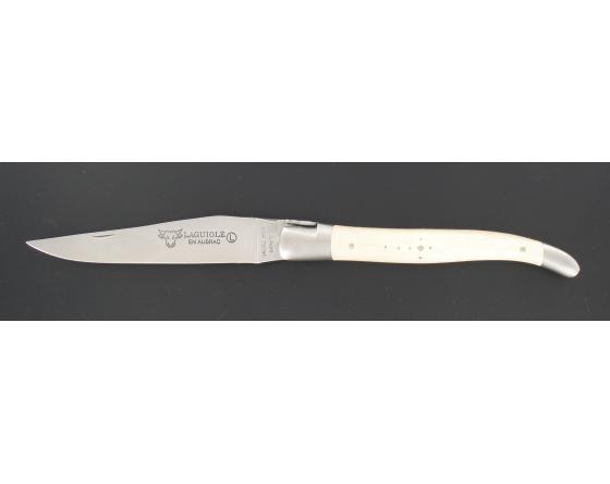 Laguiole 12 cm - Houx - 2 mitres Couteau de poche par Laguiole en Aubrac