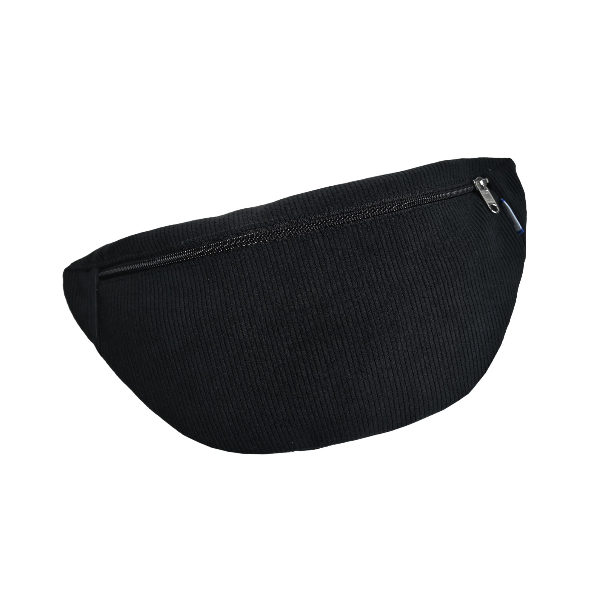 Petit Sac Banane Velours Côtelé Noir