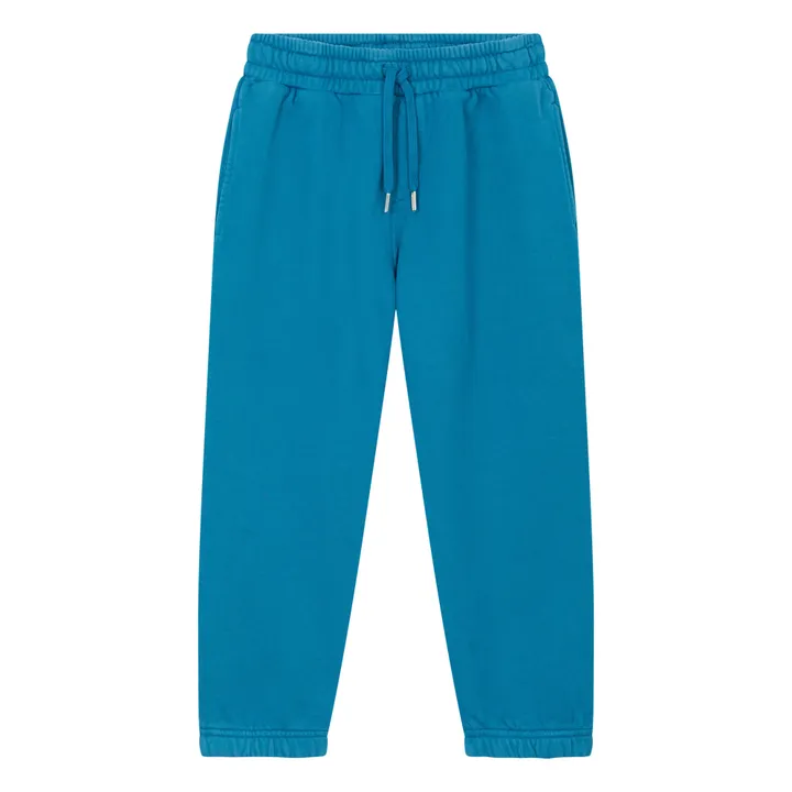 SMALLABLE BASICS Jogging Slim Garçon Coton Bio | Bleu azur