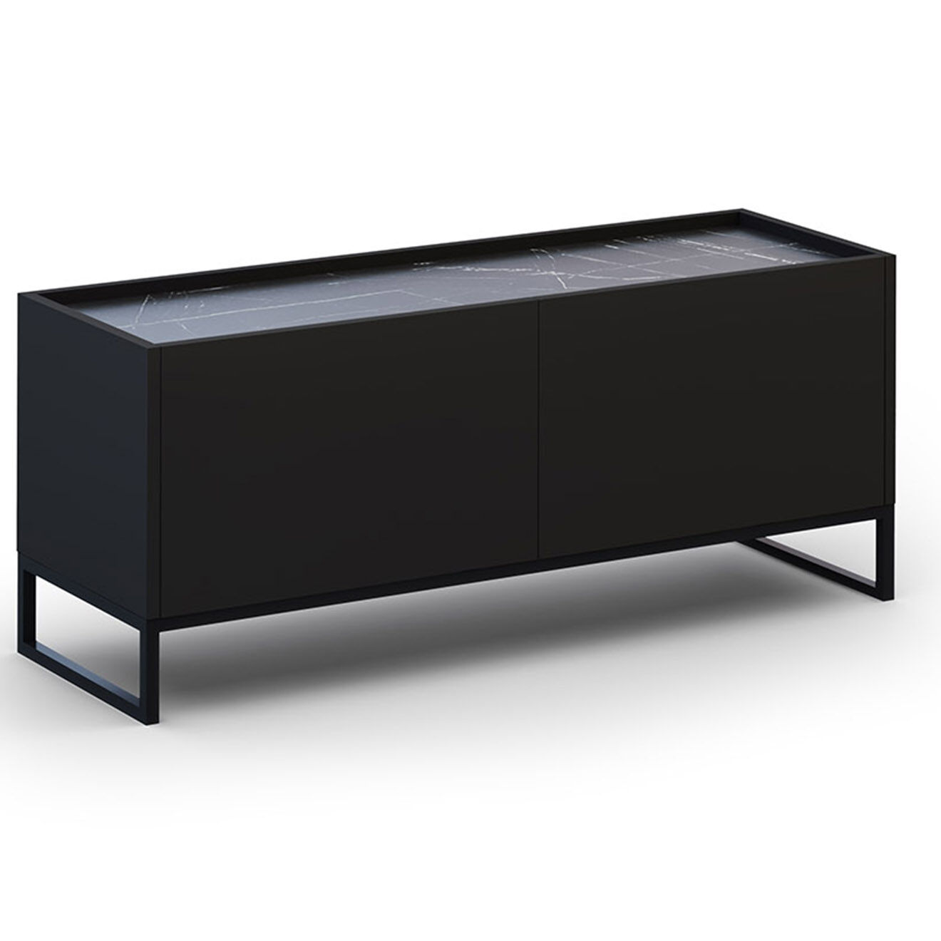 Windsor & Co Meuble TV Helene noir - 120x40x50 cm