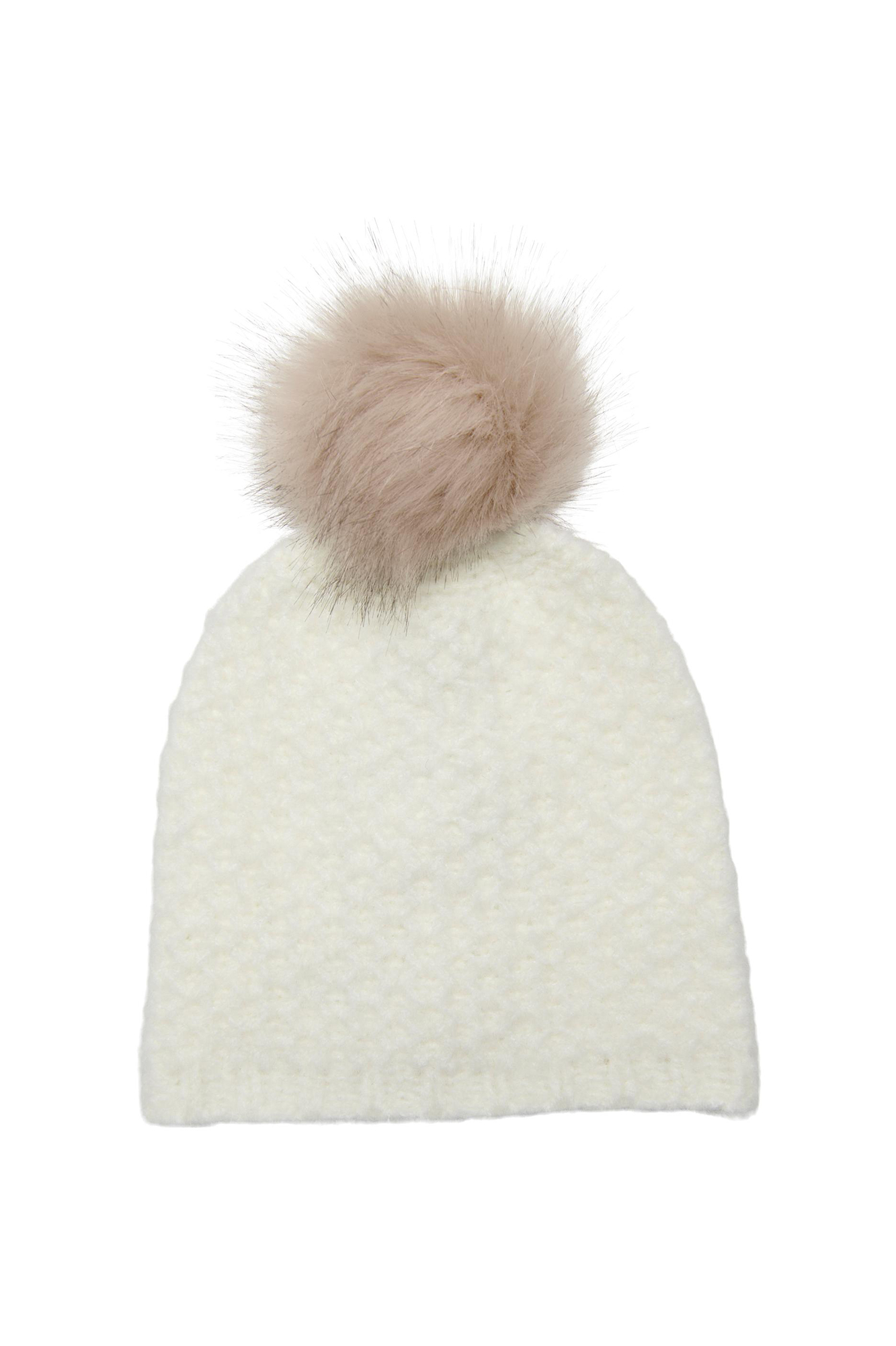 Gorro de tricô com pompom
