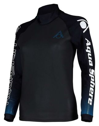 Haut manches longues Femme Aquasphere Aquaskin Top V3 Noir Bleu