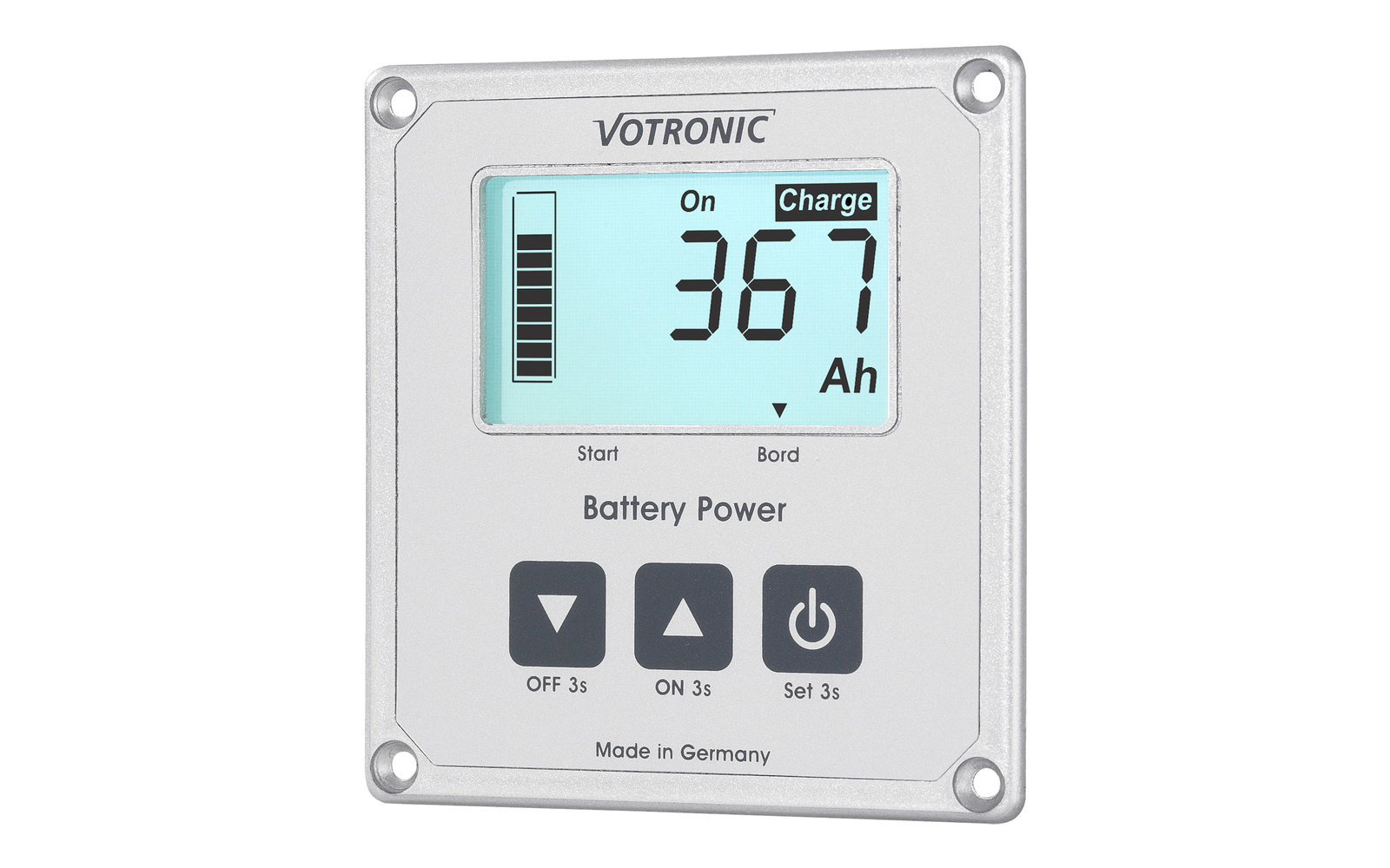 Votronic LCD-Batterie-Computer 100 S mit Smart-Shunt und Masseband 25 mm²