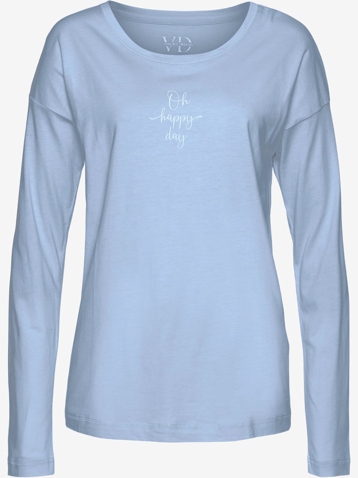 T-shirt à manches longues avec imprimé devant