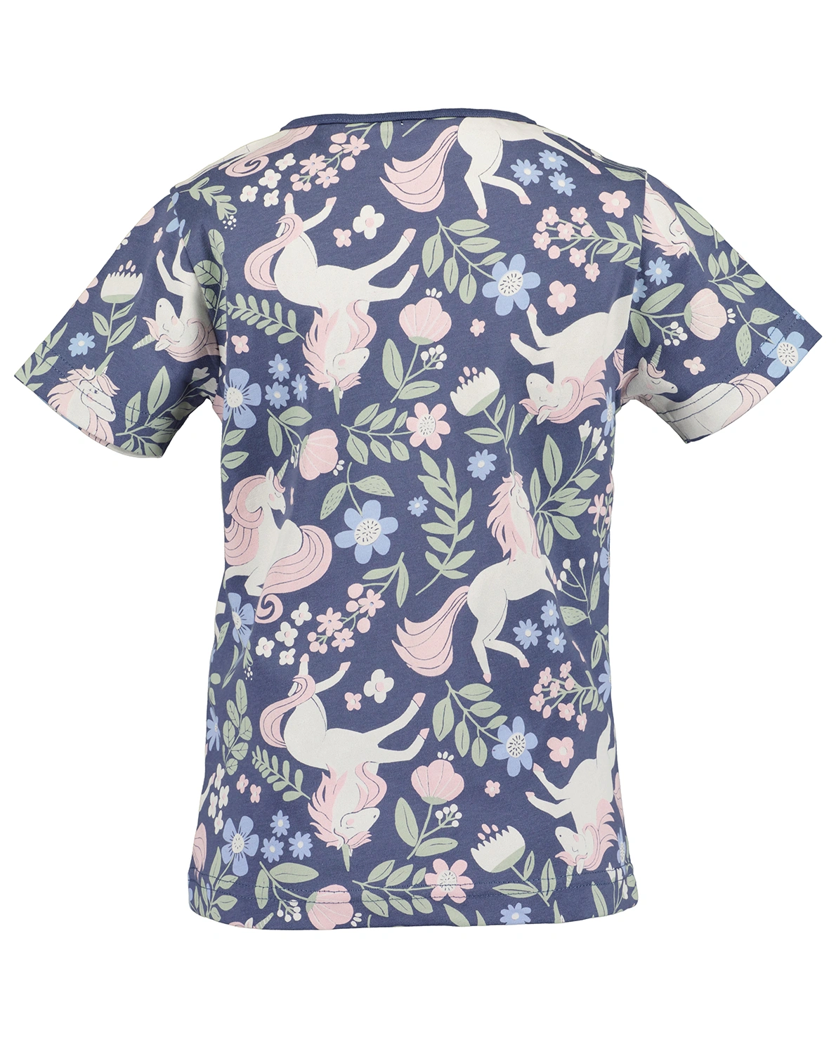 T-Shirt SPRING UNICORNS in blau