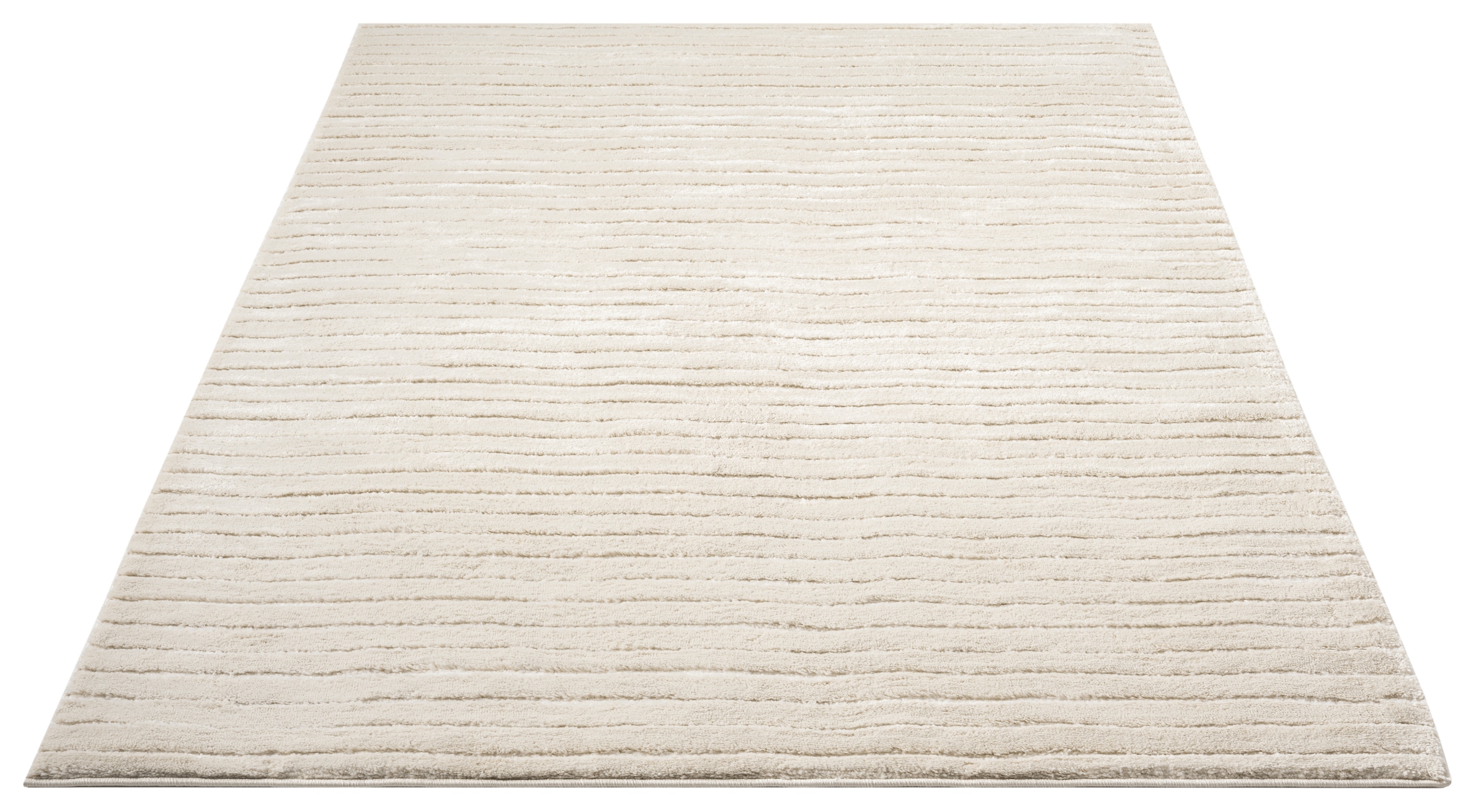 LeGer Home by Lena Gercke Teppich »Selma« rechteckig 19 mm Höhe Hoch-Tief-Struktur, Streifen Design, Wohnzimmer, Schlafzimmer