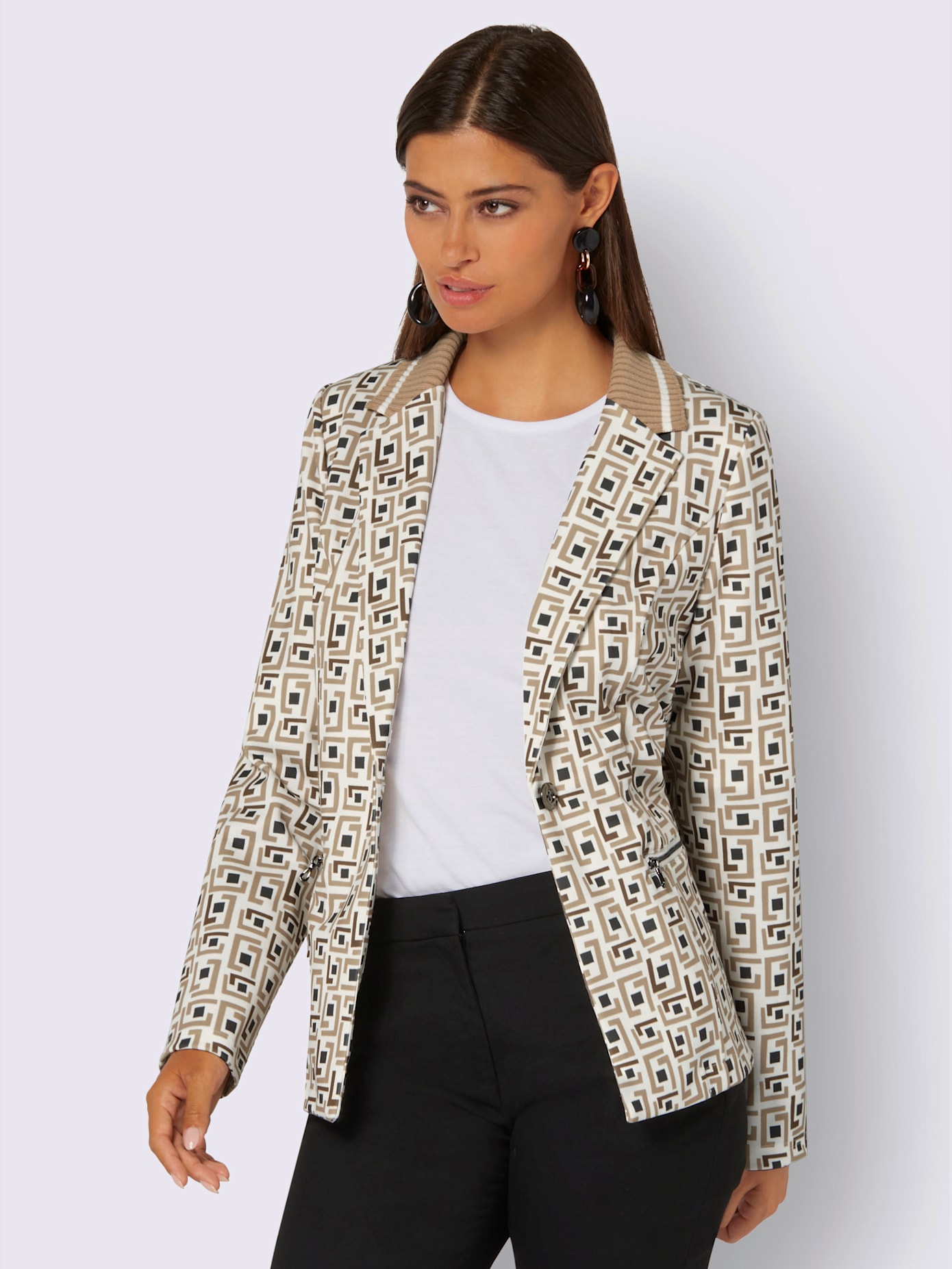 Blazer en jersey confort maximal