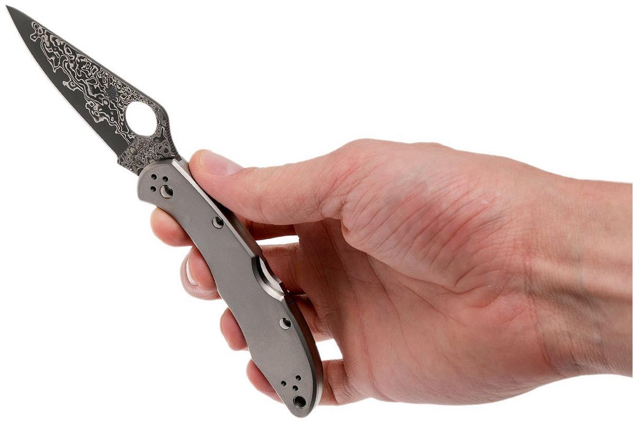Spyderco Delica 4 Titanium Damascus C11TIPD zakmes