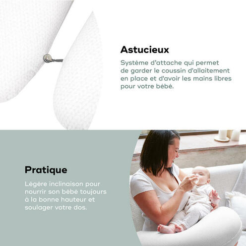 Coussin de grossesse B.LOVE Mineral Gris - BABYMOOV
