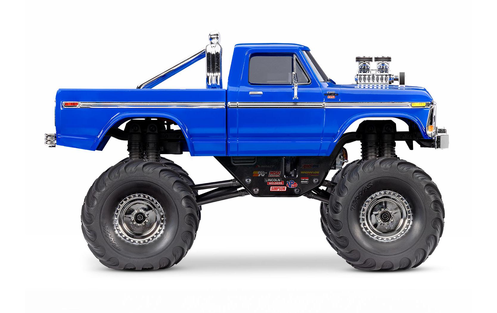 Monster Truck TRX-4MT Ford F-150 Blau, RTR, 1:18<br>Kleiner, originalgetreuer 4x4 RC-Monstertruck