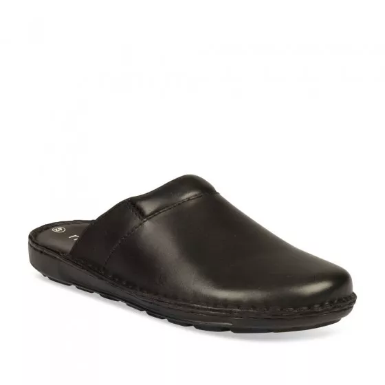 Mules NOIR NEOSOFT RELAX CUIR