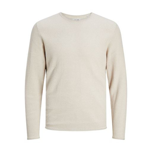 Jack&Jones Cooper Crew Neck Striktrøje, Oatmeal, L