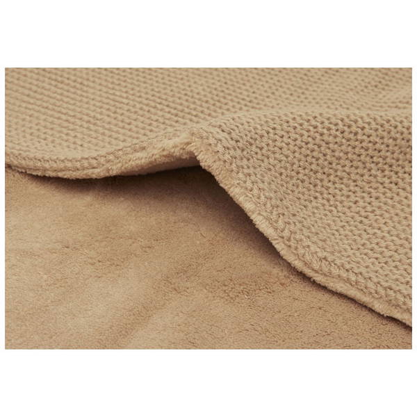 JolleinJollein   Decke Fleece basic knit biscuit 100x150 cm