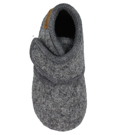 En Fant Hausschuhe - Wolle - Dark Grey Melange