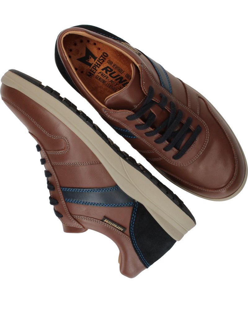 Mephisto Vito Sneakers Bruin Heren