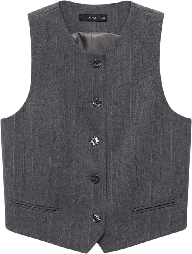 MANGO Pinstriped suit waistcoat 92