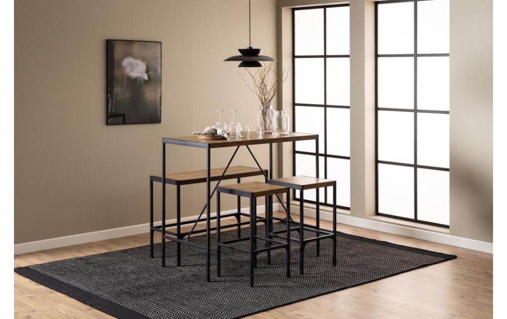 Bartisch Bahamas 4-er Set, Braun/Schwarz<br>Stehtisch