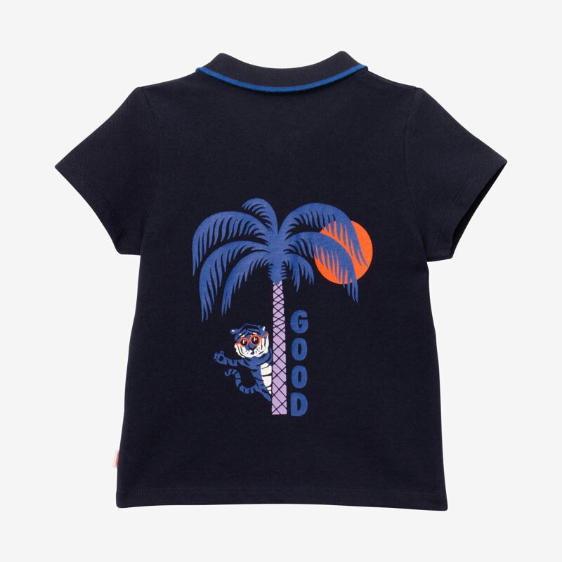 Polo bébé garçon tigrou dos bleu Catimini Bleu