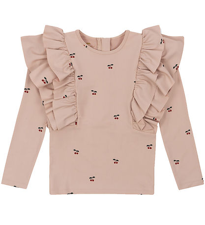 Konges Sløjd Bådebluse - Manuca Frill - Cherry Blush
