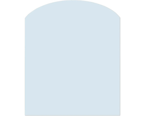 Brandwerende glazen plaat B6 segmentboog 100x100x0,8 cm
