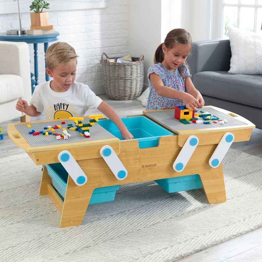 KidKraft® Spieltisch Building Bricks Play N Store