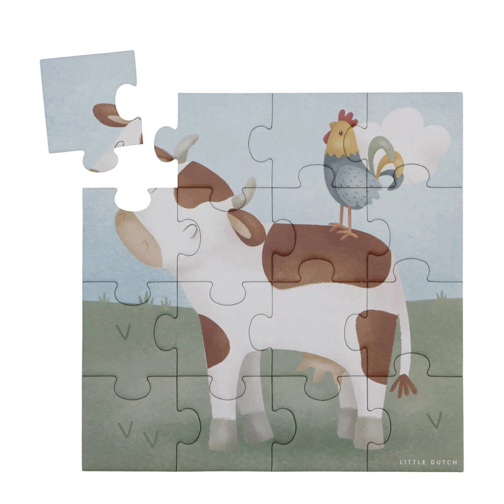 4 in 1 puzzel little farm legpuzzel 16 stukjes