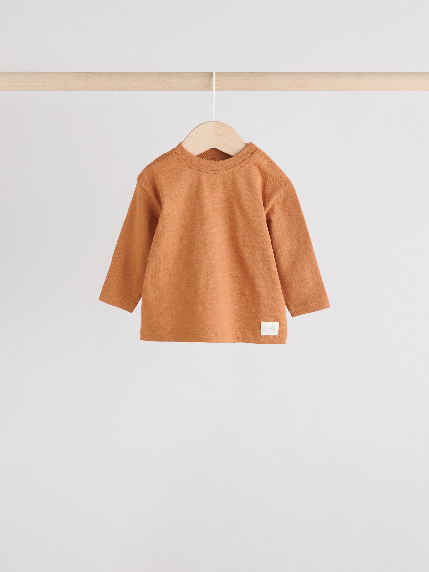 Mineraalkleurig - Baby T-shirts met lange mouwen 4 stuks (0mnd-2jr)