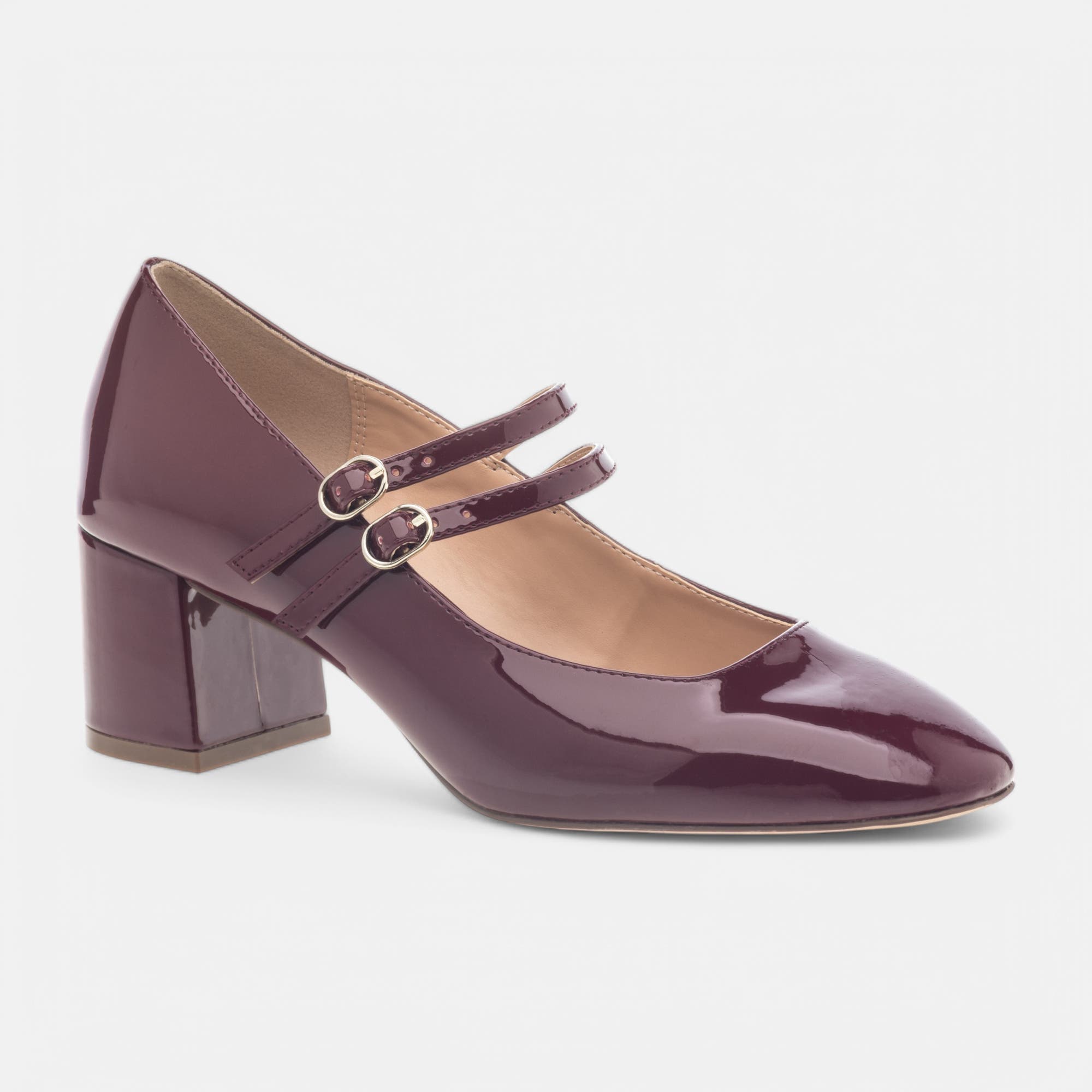 Babies à talon Femme bordeaux