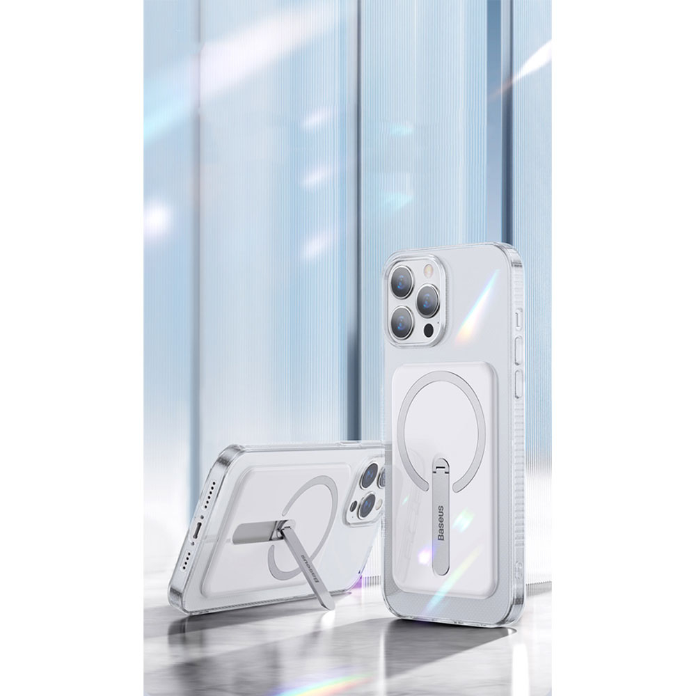 iPhone 13 MagSafe Hardcase Hülle   Kickstand Aufsteller - Transparent