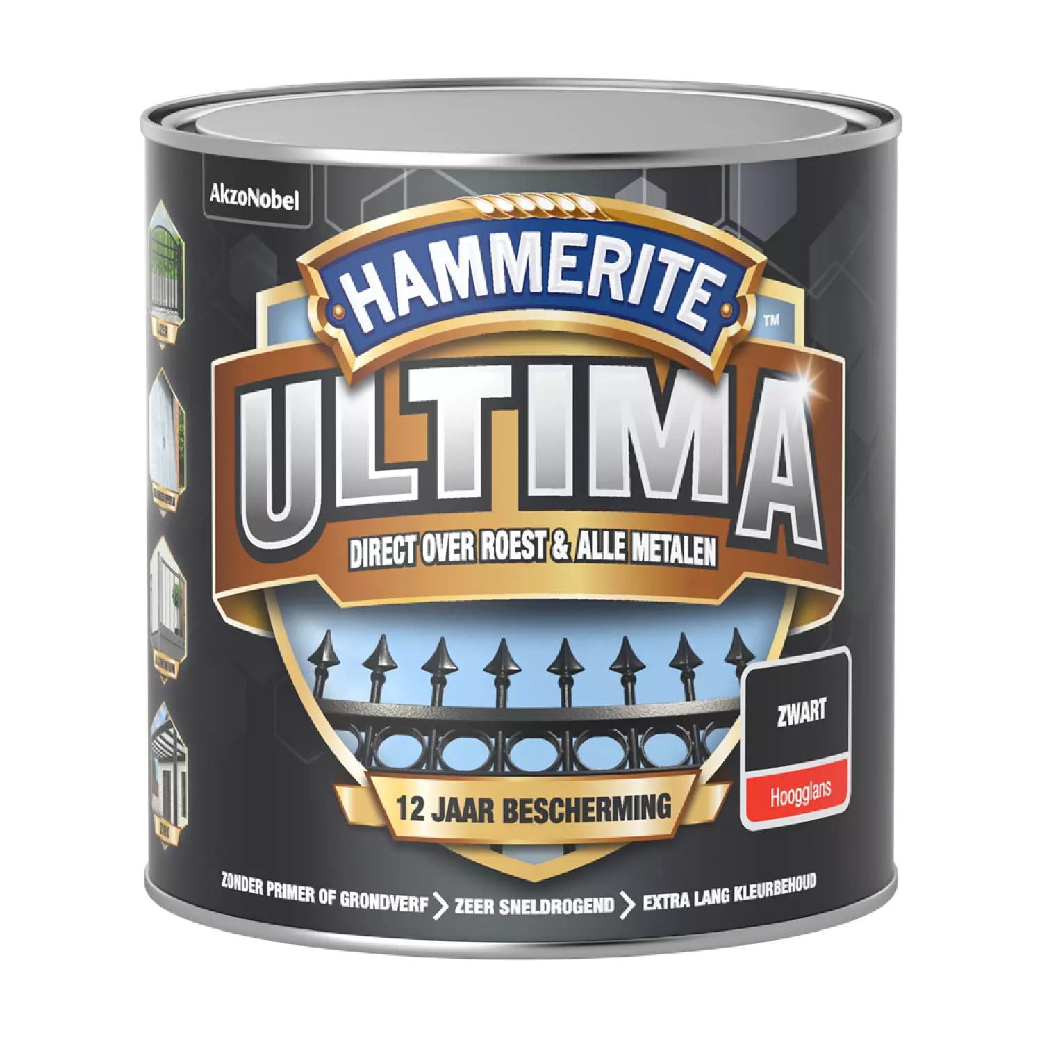 Hammerite Ultima Hoogglans - Zwart - 0,25L