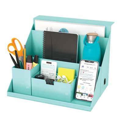 Oxford Harmonia - Boite All in box - Dos 120 mm - Carte rigide rembordée et pelliculée - Disponible en 3 coloris : bleu pastel, vert amande et noir bleuté