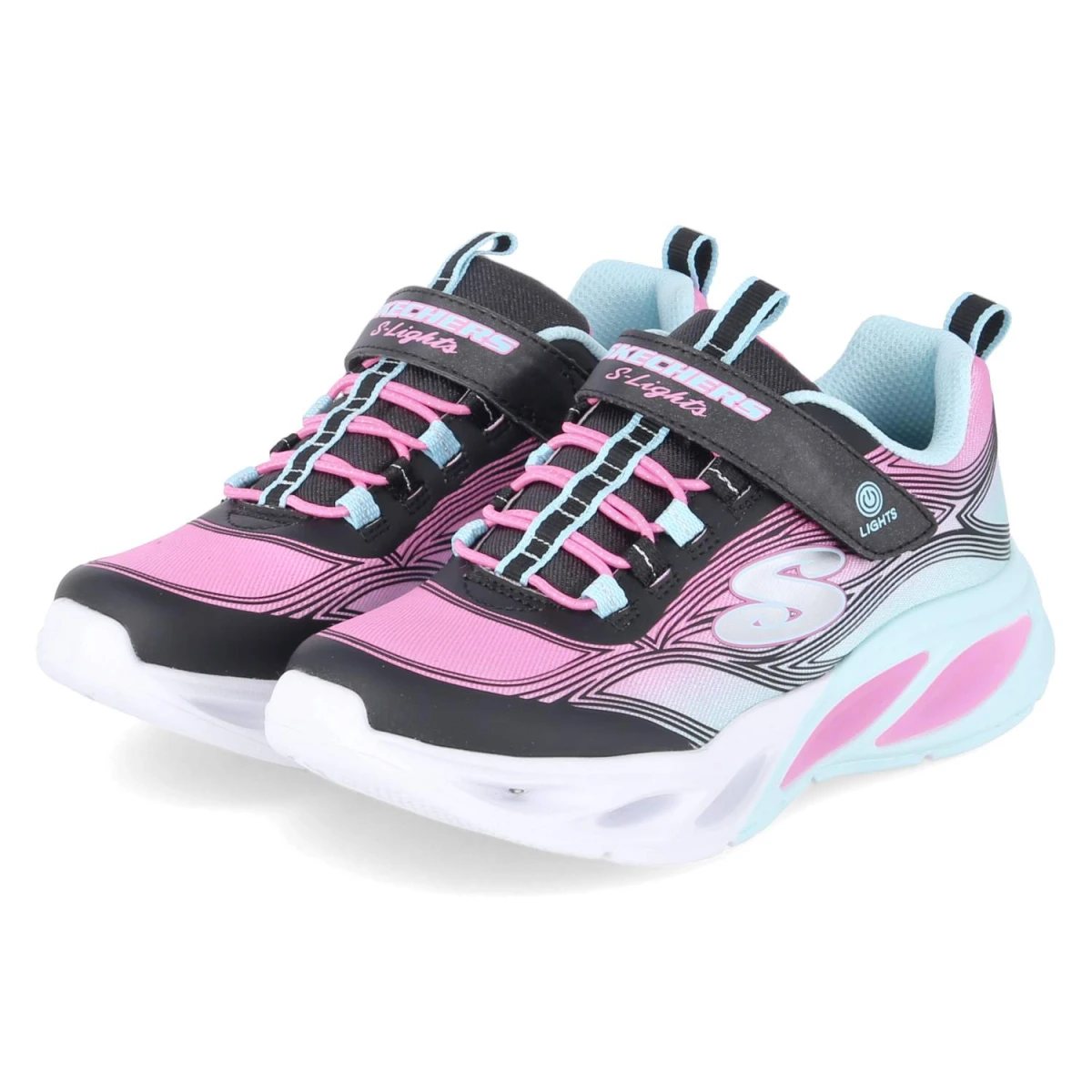 SkechersLow Sneaker LIGHTS: COSMIC GLO - bkmt