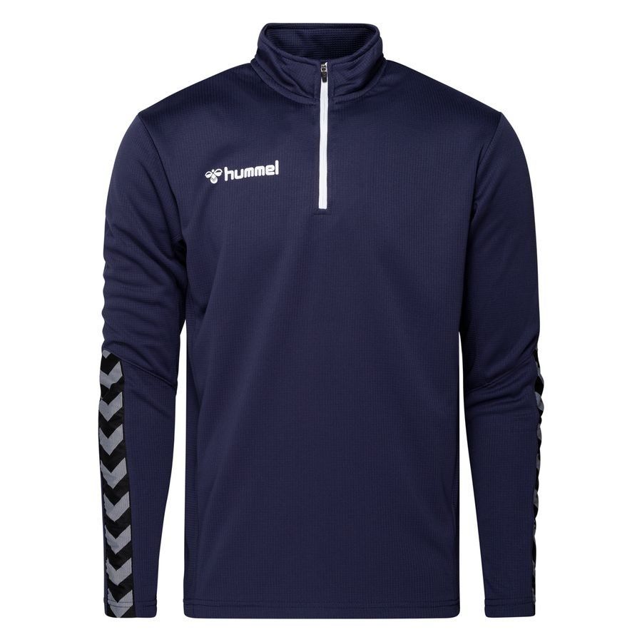Hummel Maillot d'Entraînement Authentic 1/2 Zip - Bleu Marine/Blanc
