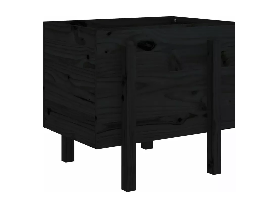 Jardinière bac lit surélevé bois marron 62 x 50 x 57 cm 02_0037764