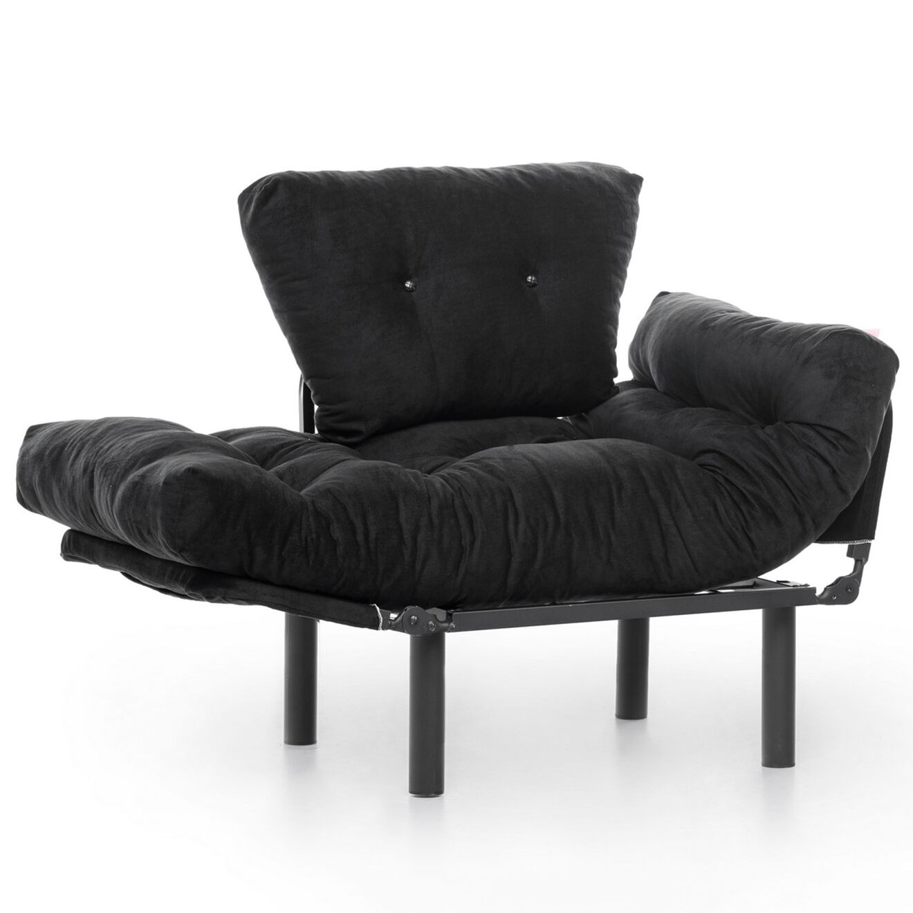 Atelier del Sofa Fauteuil Nitta noir - 128x35x65 cm