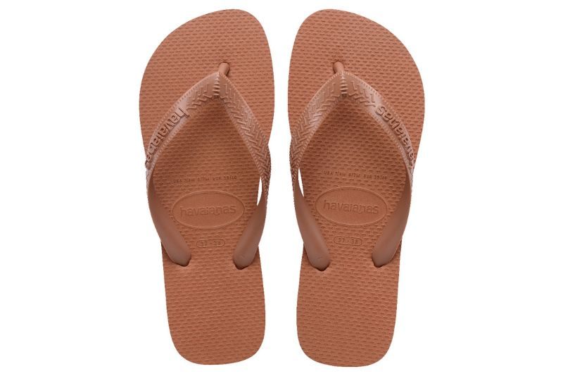 HAVAIANAS TOP FC RUST KLIPKLAPPER I BRUNT GUMMI