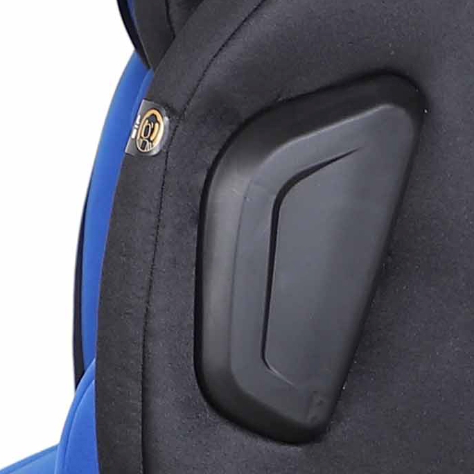 Kindersitz Auto 360° drehbar schwarz/blau