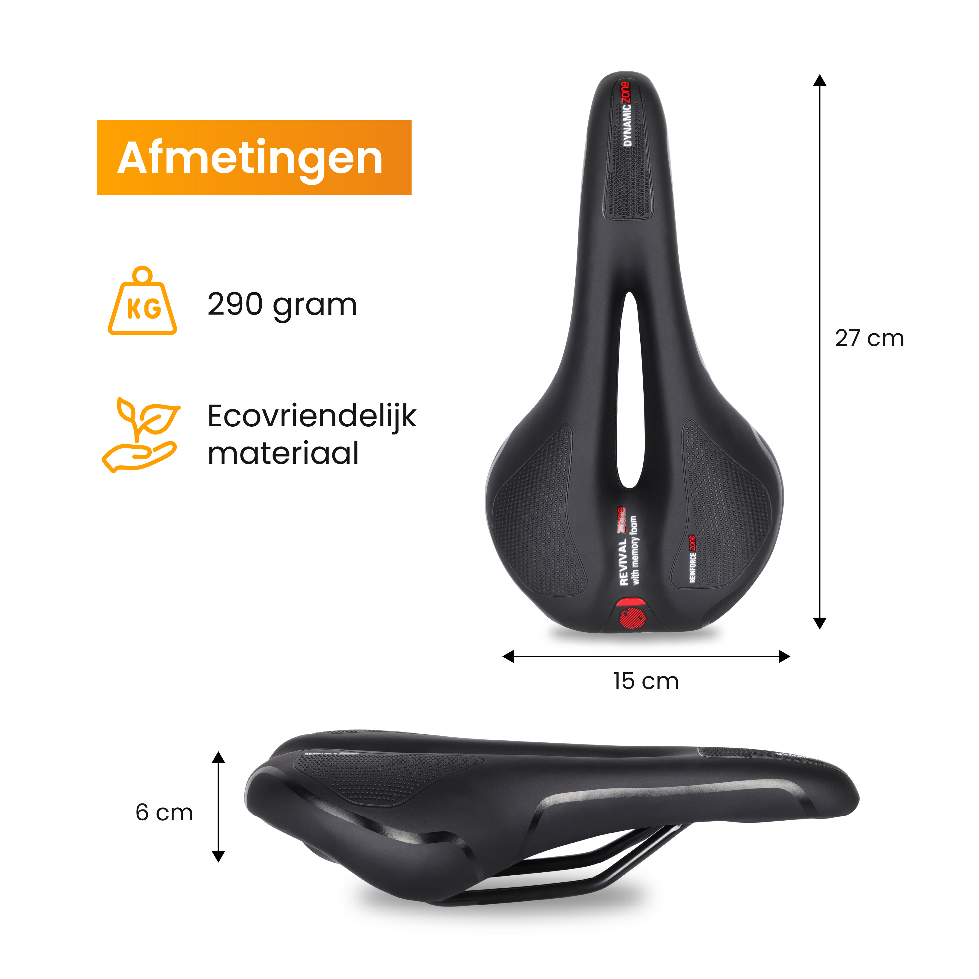 R2B Fietszadel Geschikt voor Racefiets/Mountainbike