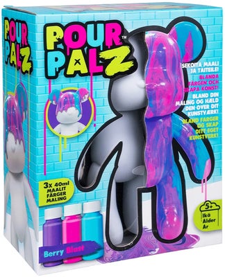 TOYMONSTER POUR PALZ DIY-sett Mal Din Egen Bjørn, Berry Blast