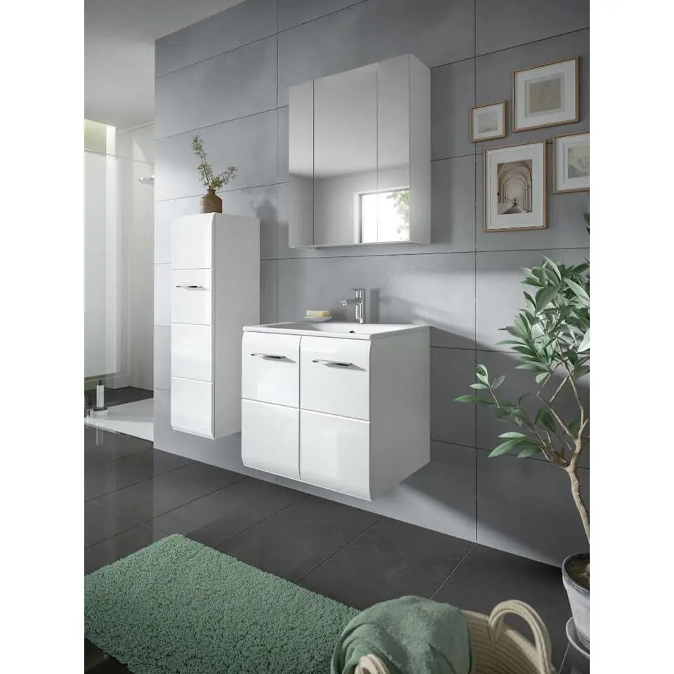Hioshop Ice badkamer I63 wit hoogglans- wit