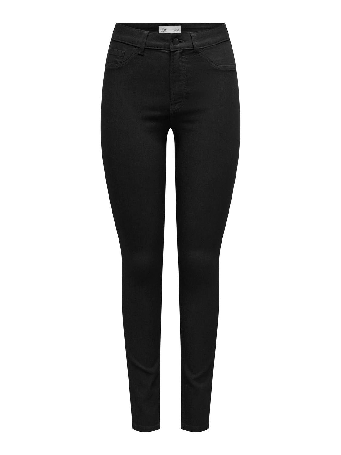 JDYTULGA Hohe Taille Skinny Fit Jeans Black