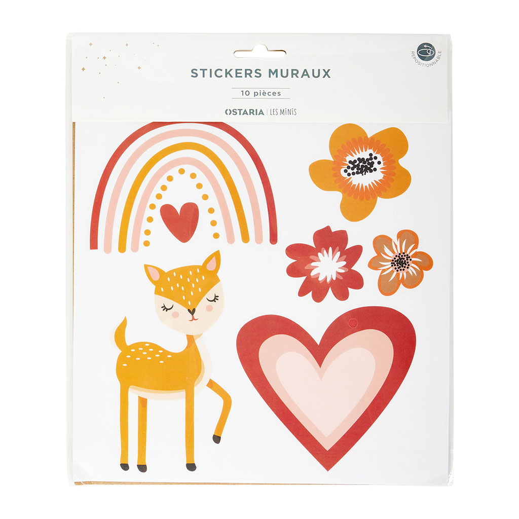 Sticker mural princesse 25x25cm