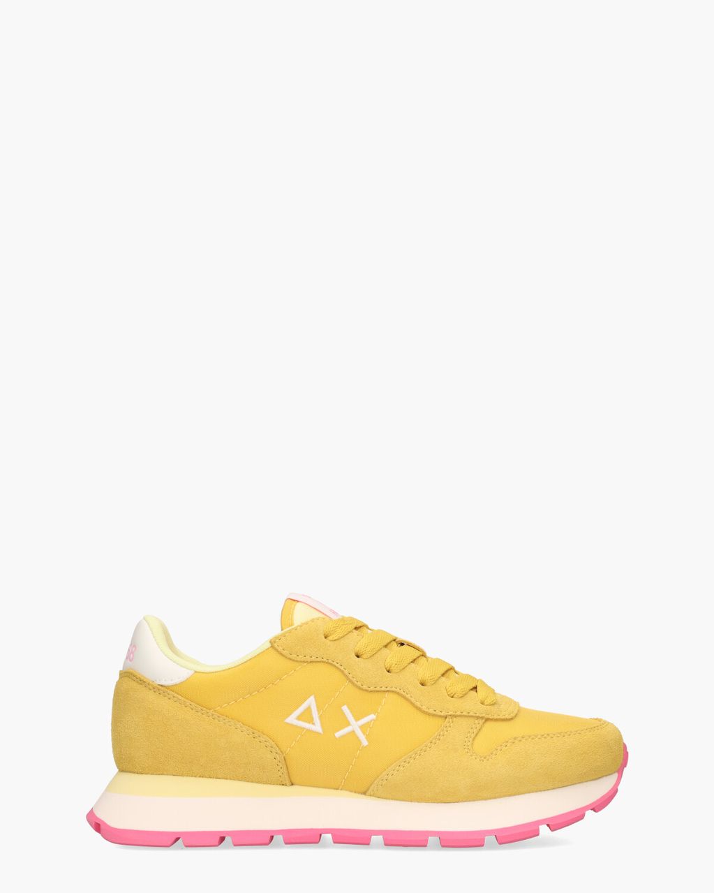 SUN68 Ally Solid Nylon Geel Damessneakers