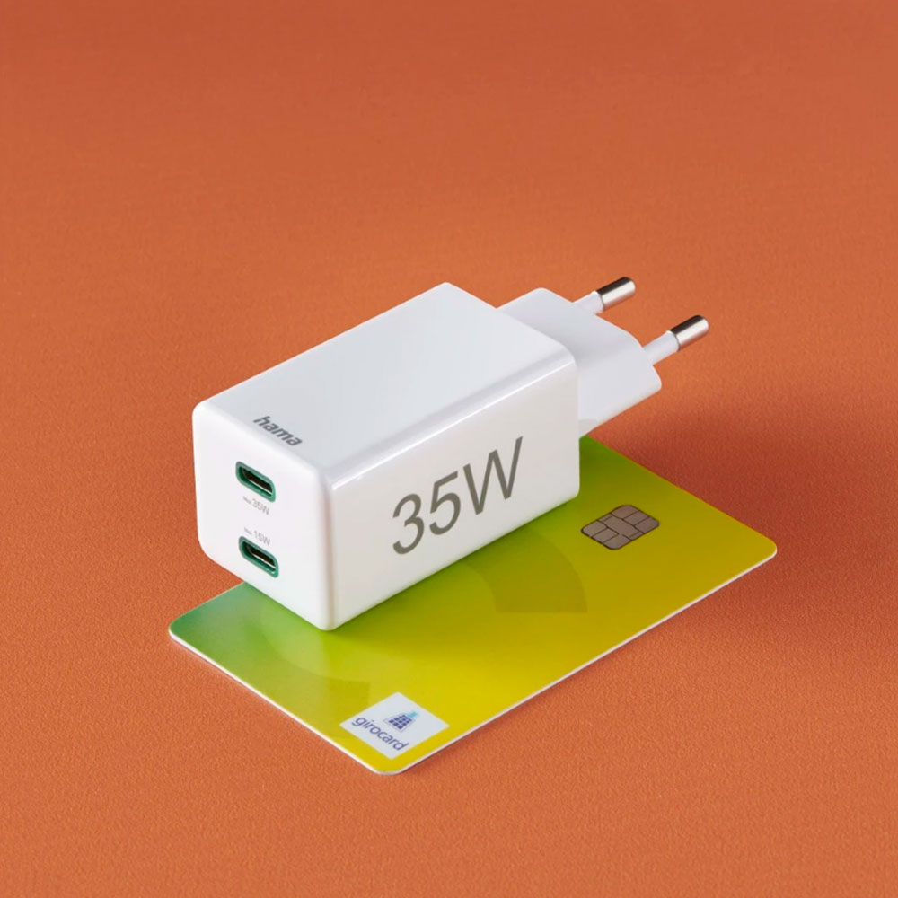 (35W) Mini Charger Dual USB C Ladegerät Power Delivery 3.0 Netzteil (00201694) - Weiss