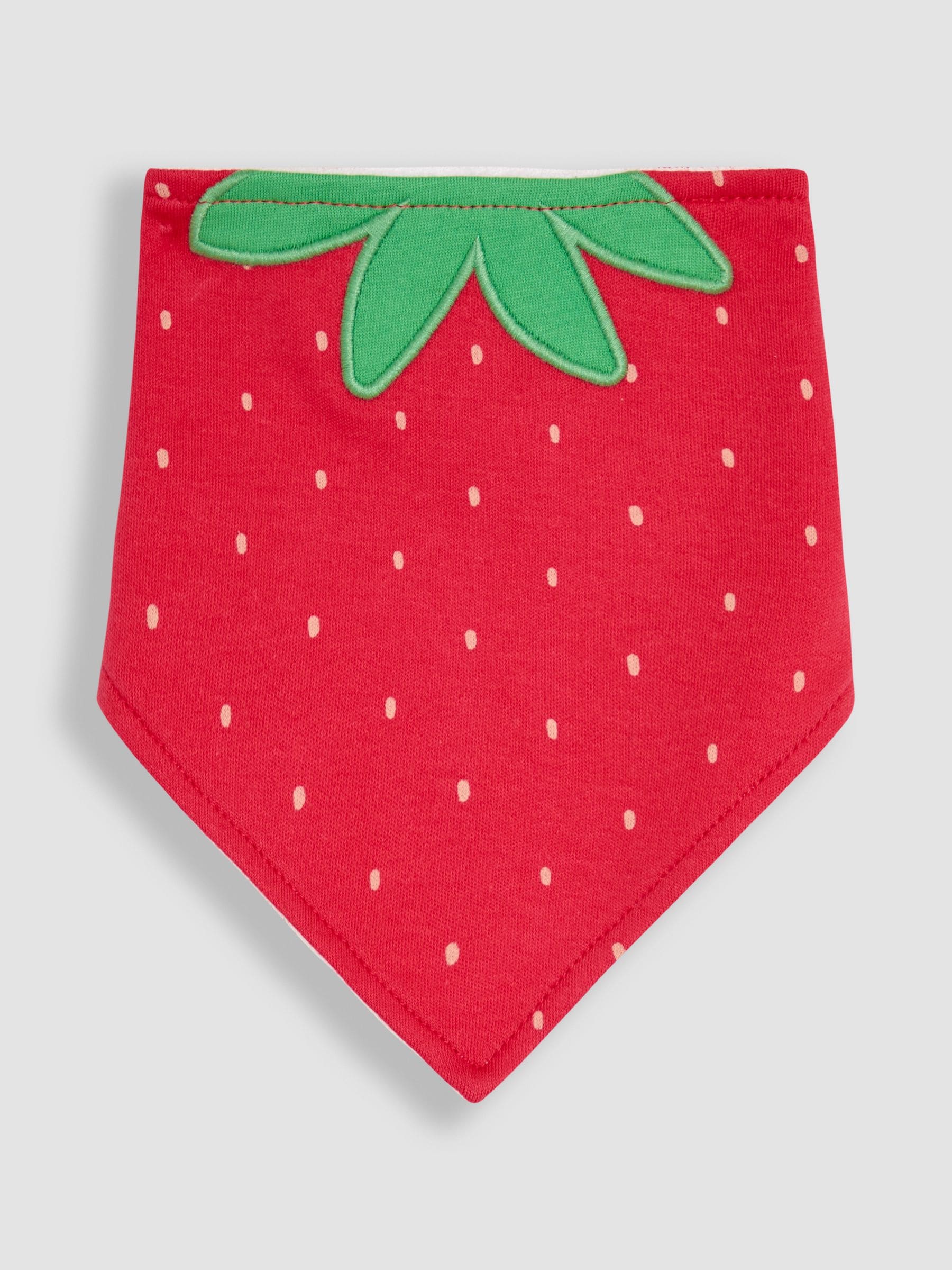 JoJo Maman Bébé Strawberry Dribble Bibs 2 Pack