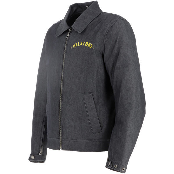 Helstons - Blouson Garage Bleu / Jaune