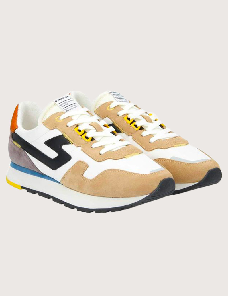 SCHMOOVE BASKETS HOMME ATHENE RUNNER BEIGES