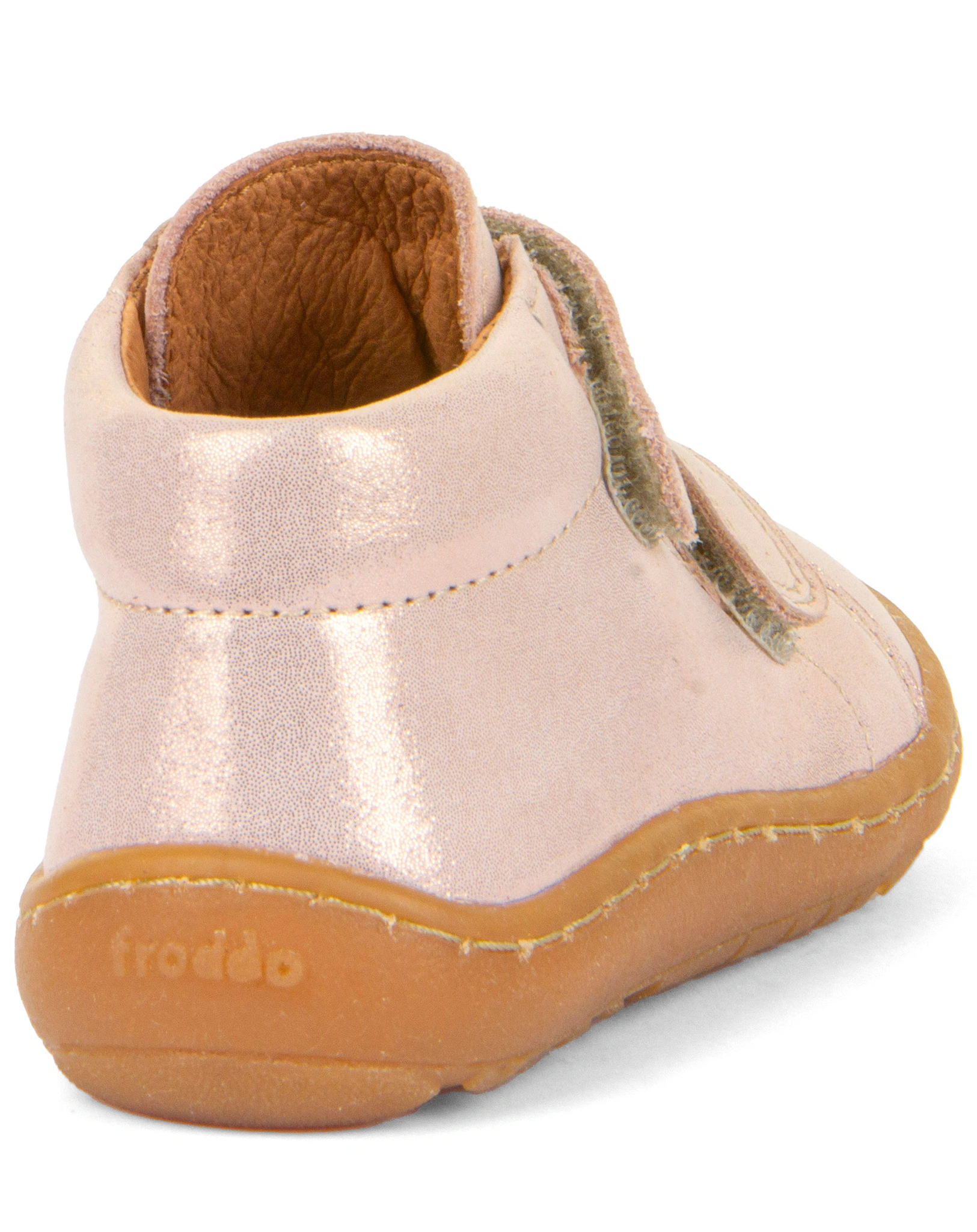 Klett-Lauflernschuhe BAREFOOT FIRST STEP in nude/glitter